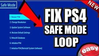 How to FIX PS4 Safe MODE LOOP! (5 BEST METHODS) (2019  Help Tutorial)