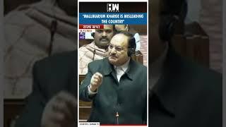 #Shorts | "Mallikarjun Kharge is misleading the country" | RS | JP Nadda | Ambedkar | Amit Shah