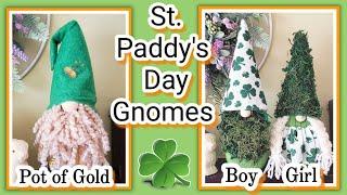 How to make St. Patrick's Day Gnomes | No Sew | Dollar Tree DIY