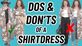 What To Wear With A Shirtdress With Creative Dos & Don'ts For Spring & Summer 2024 / Style Over 40