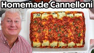 The BEST Homemade Cannelloni Stuffed with Spinach and Ricotta