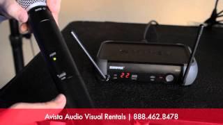 Resyncing Shure PGX Handheld Microphone.  Wireless Microphone Rentals San Francisco.