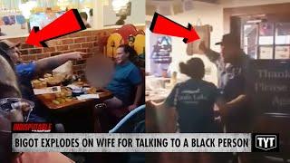 WATCH: Bigot ERUPTS On Wife For Talking To Black Person, Allegedly