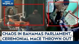 Bahamas Parliament: Chaos After Opposition Lawmaker Throws Ceremonial Mace Out Of Parliament Window