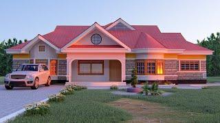 BEAUTIFUL MODERN 4 BEDROOM BUNGALOW HOUSE DESIGN