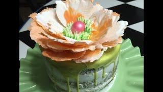 How to make a Candy Melt Flowers / Cake Decorating