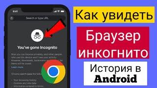 Как посмотреть историю браузера в режиме инкогнито в Android (2023) #youtube