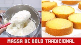 MASSA DE BOLO TRADICIONAL AMANTEIGADA  da Sam, agora você encontrou a massa perfeita, você vai amar