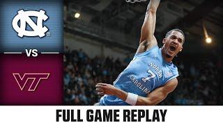 North Carolina vs. Virginia Tech Full Game Replay | 2024-25 ACC Men's Basketball
