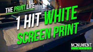 How to Screen Print | 1 Hit White Plastisol Screen Printing Technique | T-Shirt Printing Tutorial