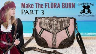 Part 3 - Flora Burn Shoulder Bag Tutorial for Bag Makers - Anne Bonney Bags