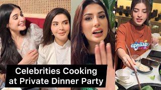 Nida Yasir, Mehwish Hayat, Hira Mani, Kinza Hashmi and other celebrities at dinner by Junaid Khan