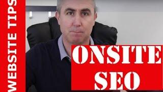 Website Tips: Onsite SEO