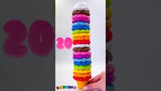 Counting to 20 with Rainbow Color Cones