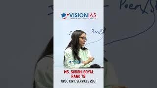 TOPPERS ON ANSWER WRITING | MS. SURBHI GOYAL, AIR 78, UPSC CSE 2021| TIP #193