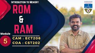 ROM | RAM | Memory Hierarchy | CST202 COA | ECT206 CAM | KTU