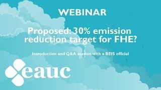 Webinar - Proposed: 30% emission reduction target for FHE?