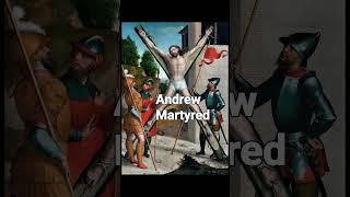 How Andrew the disciple was Killed ️ #Christianity #martyr #passion #disciples #shorts #catholic