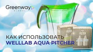 Как использовать Кувшин-фильтр для воды Welllab Aqua PITCHER от Greenway Global