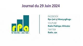 Journal du 29 Juin 2024