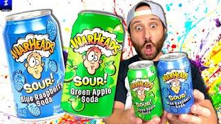 Warheads Sour Soda Review | Blue Raspberry and Green Apple