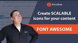 Using cool SCALABLE ICONS in your education content - Font Awesome