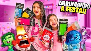 ARRUMANDO A FESTA DAS EMOÇÕES DE DIVERTIDAMENTE * Vai ficar lindo !