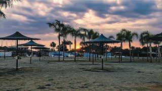 Limassol Beach 4K (Cinematic Sunset)