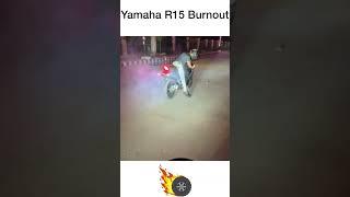 Yamaha R1.5 Burnout #bike #motovlogindia #mt15 #r15 #yamaha #foryou #forlikes #shorts #rider #mtb