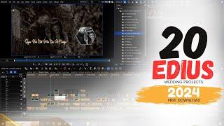 EDIUS WEDDING COUPLE SONG PROJECT 2024 | TOP 20 COUPLE SONG FREE DOWNLOAD HARE || SURESH EDITS