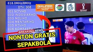 Cara Mencari Siaran TV Digital indosiar,Solusi nonton Sepak Bola Gratis Tanpa Berbayar