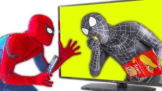 SPIDER-MAN (In Real Life) vs VENOM (In Television) | Comedy Funny Video