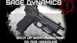 Back Up Sight Placement on RDS Handguns