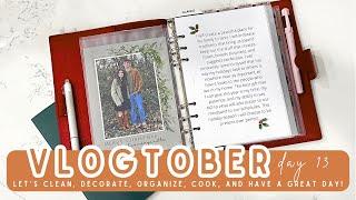 VLOGTOBER 2024 | COZY FALL | EASY FALL DECOR | EASY FALL RECIPES | CHRISTMAS PLANNER SETUP