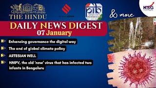 Daily News Digest - 7 January 2025 - Current Affairs Discussion - KSG India