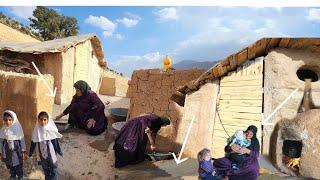 The unyielding love of  nomadic single mother for her children in building a mountain shelter