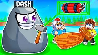 I Pretended to be a ROCK in Roblox Build a Boat, Then used a $100,000 Boat!