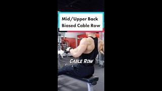 How to BIAS your MID & UPPER BACK when doing CABLE ROWS - Schaum Fitness