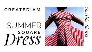 #Shorts​ | Square Summer Dress | DIY | Tutorial | Sewing