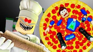 Can MEGASQUADMO ESCAPE PAPA PIZZA'S PIZZERIA?! ROBLOX SCARY OBBY