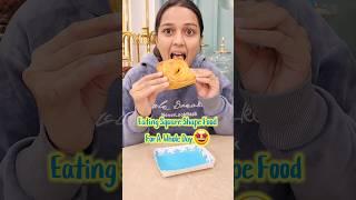 Eating Square Shaped Food For A Whole Day🟨 #trending #food #Challenge #shorts