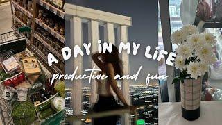 A day in my life | grocery shopping, cooking, hanging out with friends