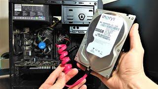 Как подключить второй жесткий диск HDD SSD к компьютеру