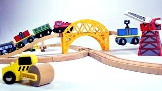 Toddler construction train set - vlacky pro deti - vláčky