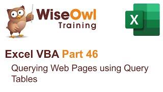 Excel VBA Introduction Part 46 - Querying Web Pages using Query Tables