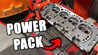 We REBUILT A Set Of 283 Chevy POWER PACK Cylinder Heads!