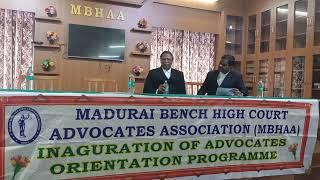 Upendra Dev Acharya sir Speech at Madurai High Court Bar Association