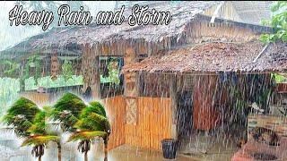 Heavy Rain and Strong Storm at the Farm | Philippine Countryside @AmigaCha