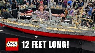 Huge LEGO HMS Dreadnought Ship – 12 Feet Long!