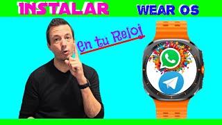 Como Instalar y Configurar WhatsApp y Telegram Completo en Wear OS Samsung Galaxy Watch 6, 7 Ultra.